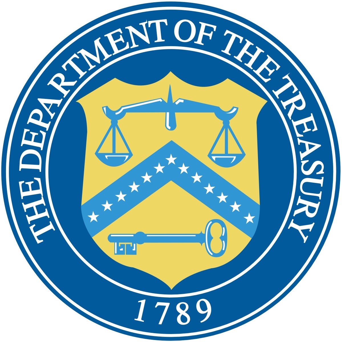 The Department of Treasury logo